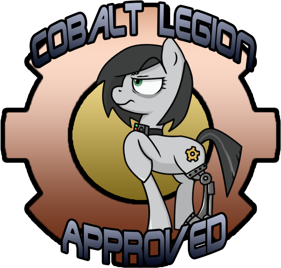 Cobalt Legion Seal Of Approval - Gear (1024x953), Png Download
