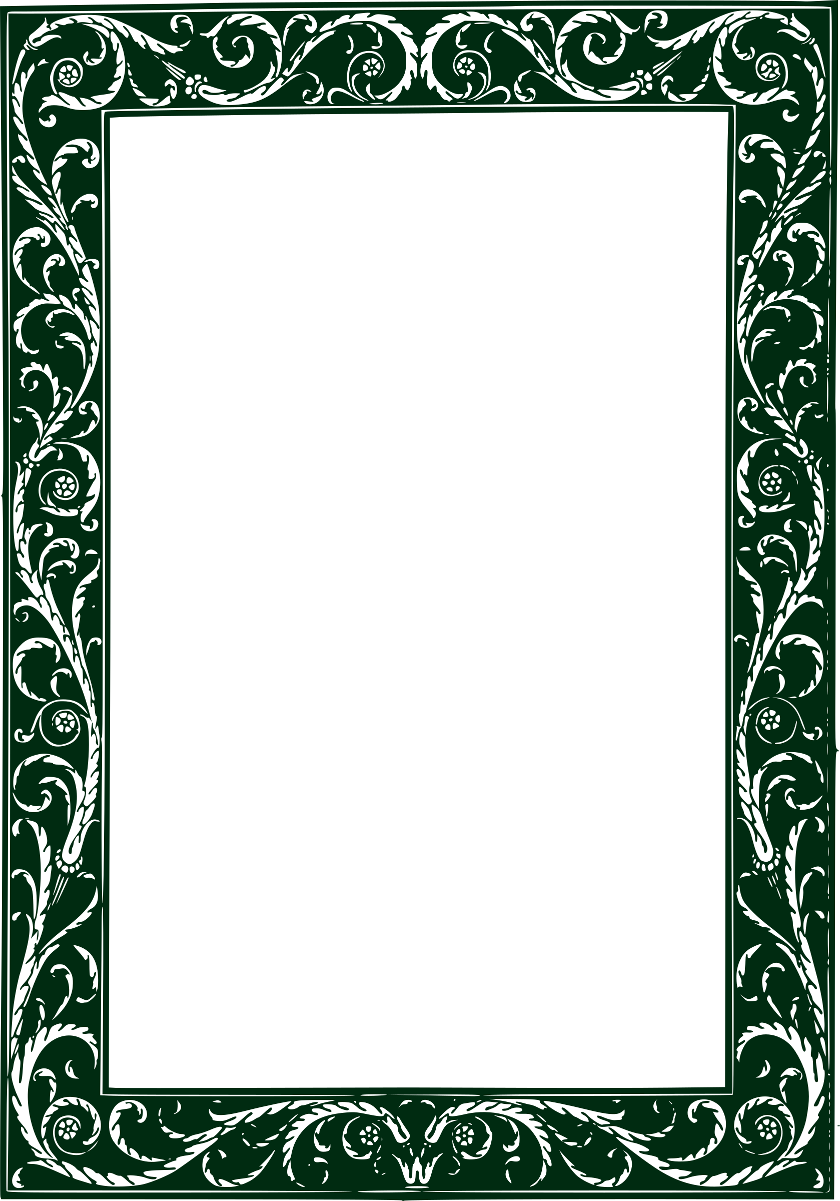 This Free Icons Png Design Of Twisted Vines Frame (1679x2400), Png Download