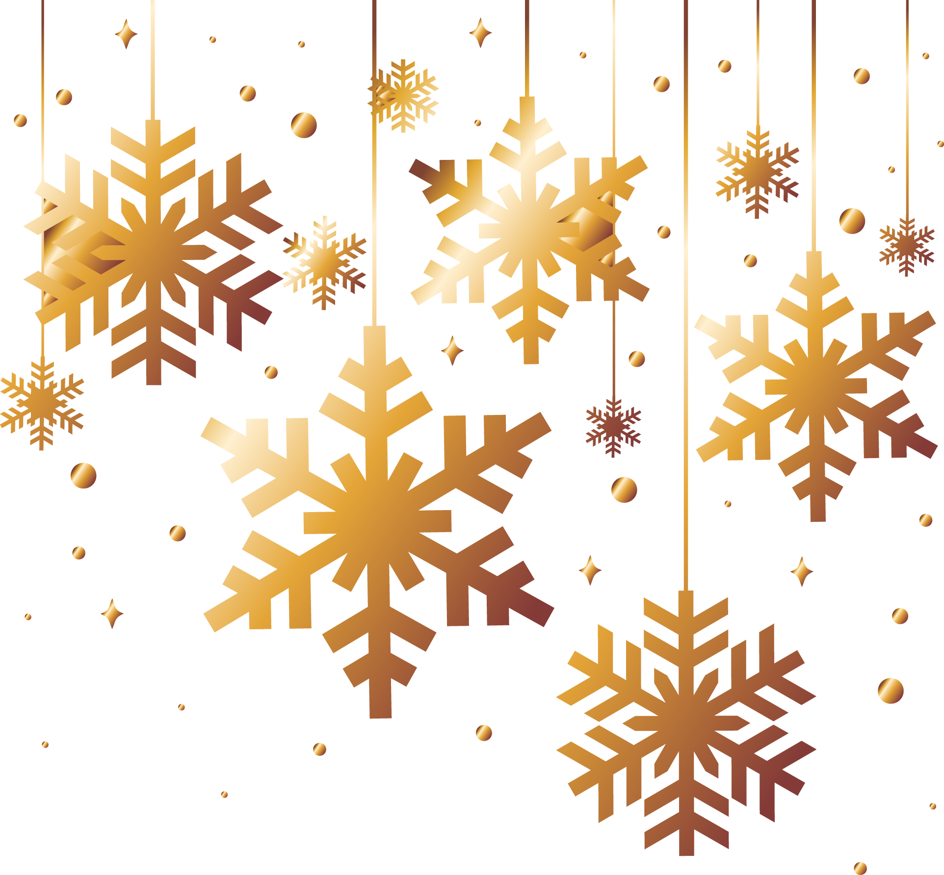 Gold Snowflake Png - Copos De Nieve Navidad (1924x1784), Png Download