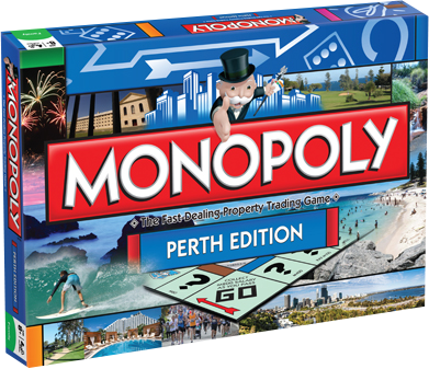Monopoly - Perth Edition - Monopoly - Perth (391x337), Png Download