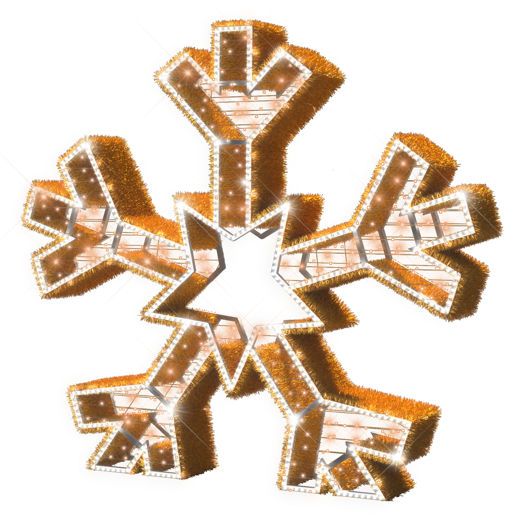 Gold Snowflakes Png (1761x1761), Png Download