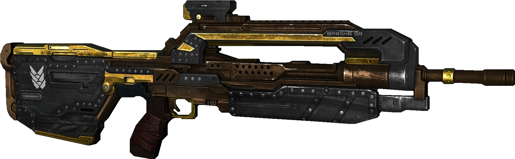 H4 Skin Steam - Battle Rifle (1824x674), Png Download