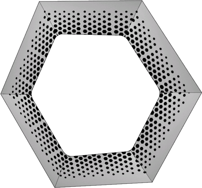 "halftone Pattern" On A Punctured Surface Grasshopper - Halftone (1400x721), Png Download