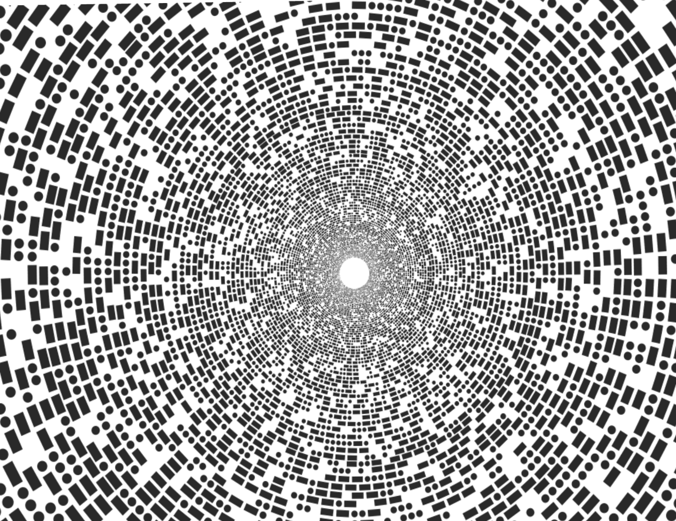 Png Black And White Circular Maze Transparent Background (623x480), Png Download