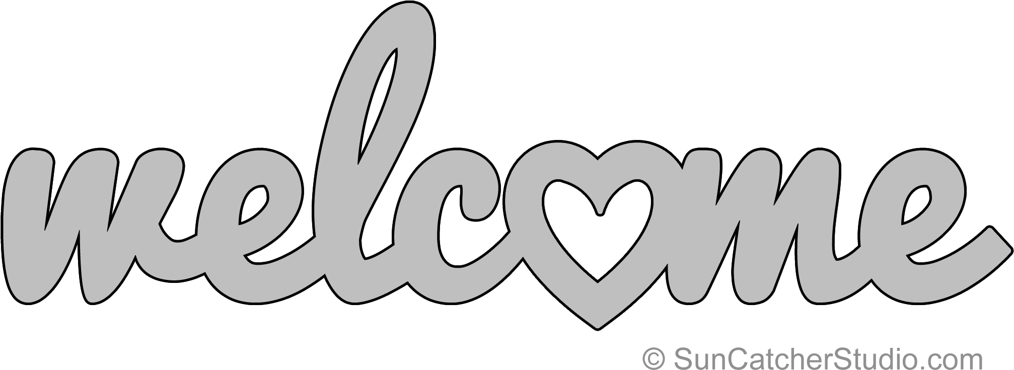 Welcome Heart Lower Pattern 2 100×840 Pikseli - Pattern (2100x840), Png Download