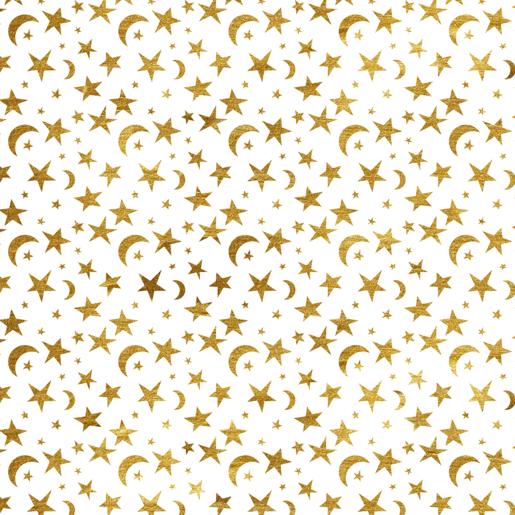 Star - Moon And Star Pattern (1024x1024), Png Download