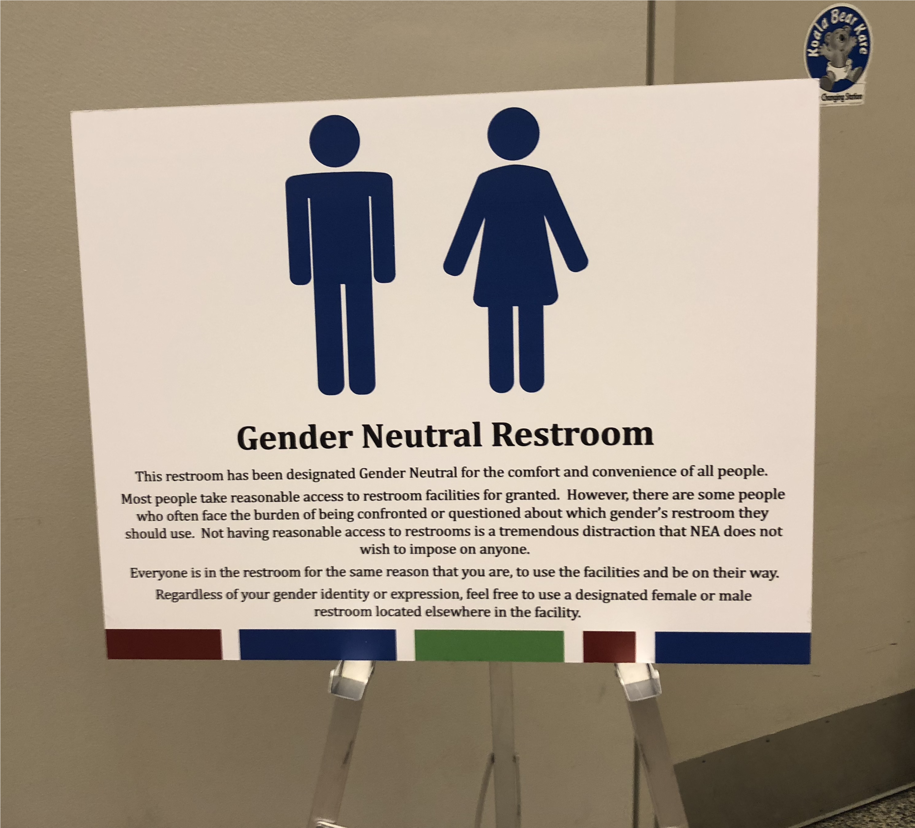 Items Like This Gender Neutral Bathroom Sign Served - Poster (4032x3024), Png Download