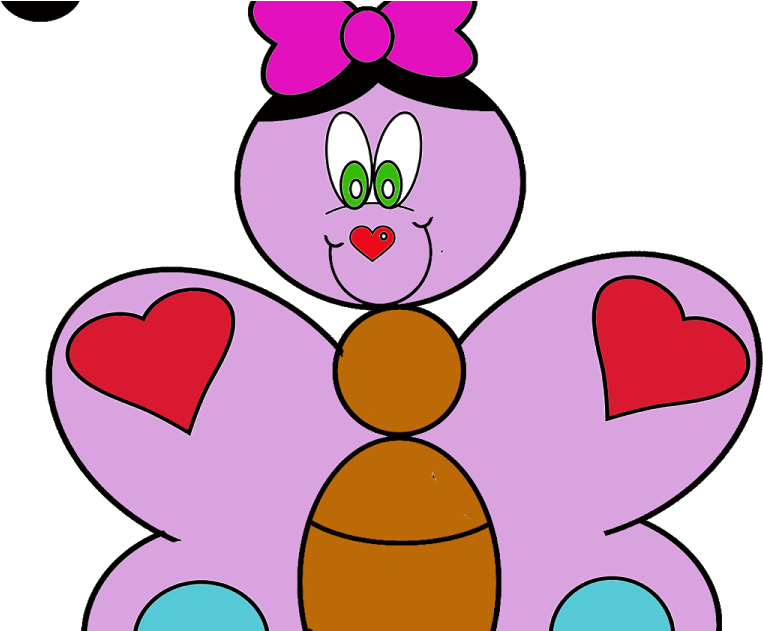 Clipart De Borboleta Grátis Em Png Com Fundo Transparente - Cartoon (1200x630), Png Download