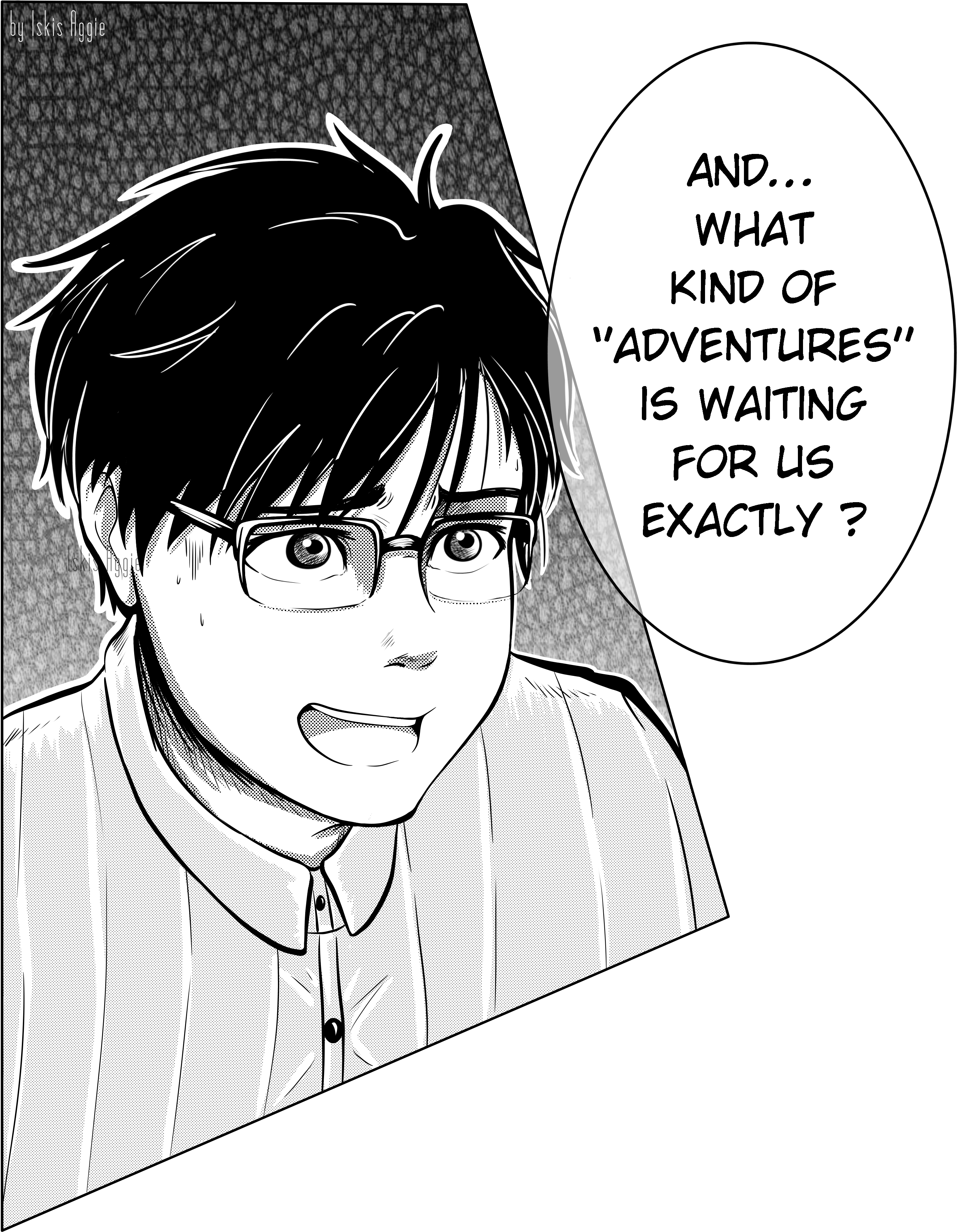 Insecure Yuuri - Cartoon (2961x3709), Png Download