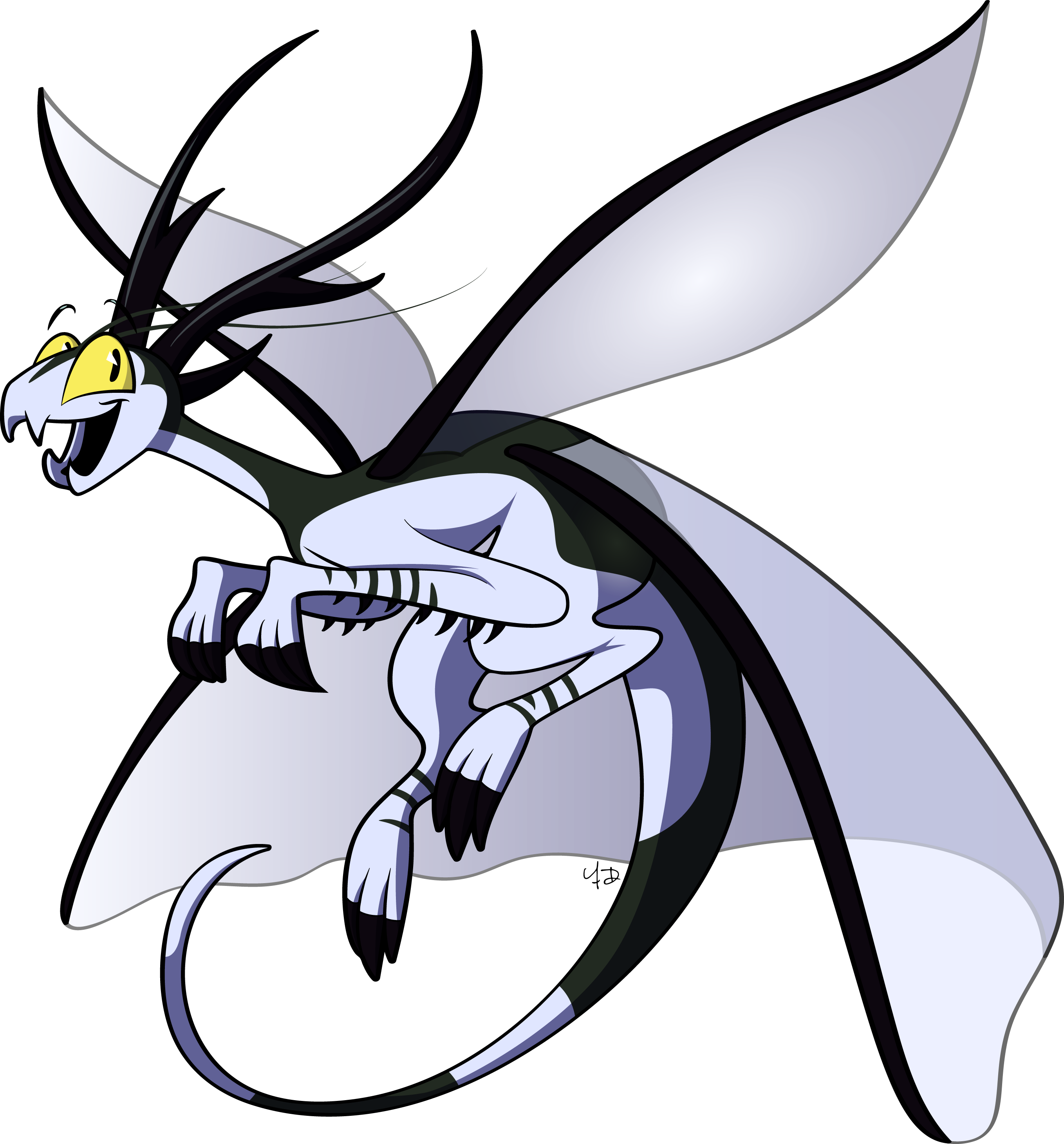 #oc #dragon #adobeillustrator #digitalart #prayingmantis - Cartoon (2717x2921), Png Download