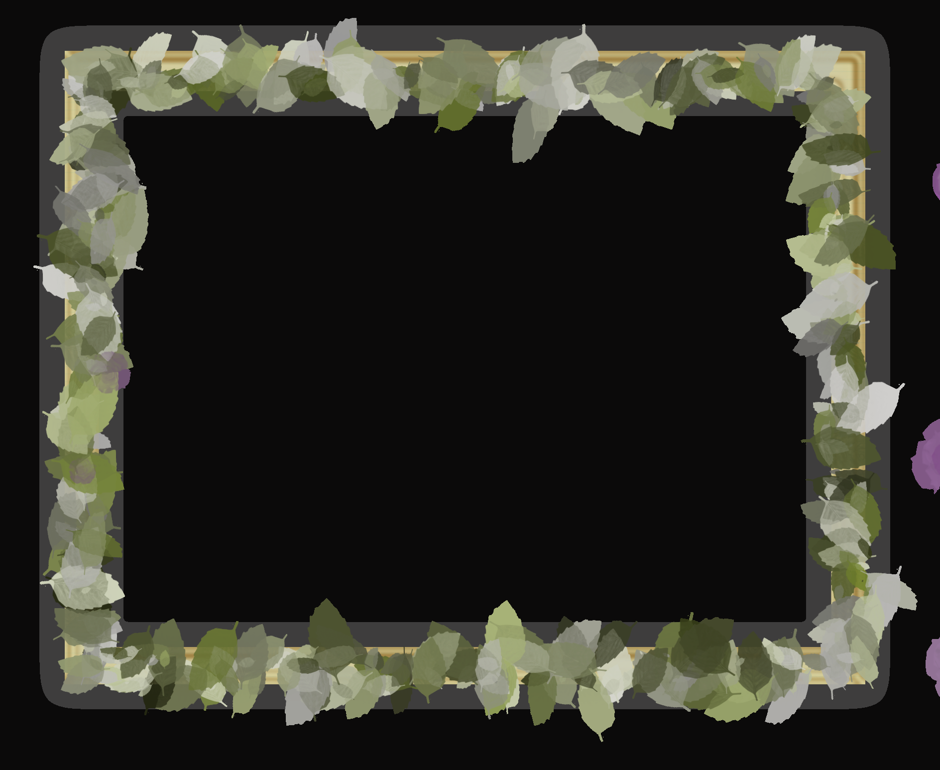 Cadre Rectangle 1 Cadre Nature Clipart - Picture Frame (1888x1546), Png Download