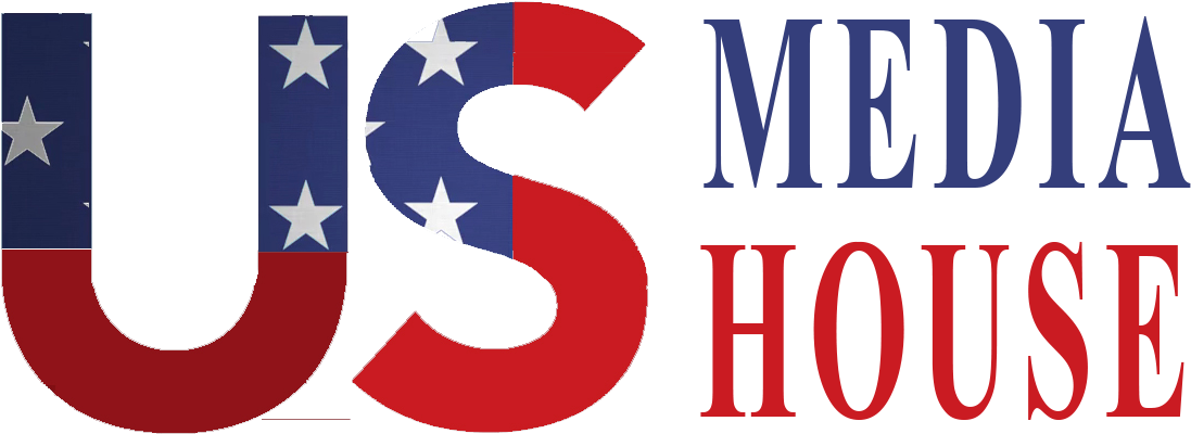 Us Media House - Flag (1134x426), Png Download