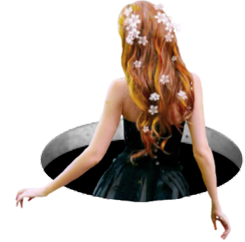 #hole #girl #back #black #blackhole - Barbie (1024x1024), Png Download