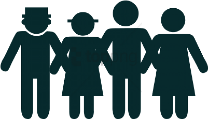 Free Png Family - Silhouette (850x488), Png Download