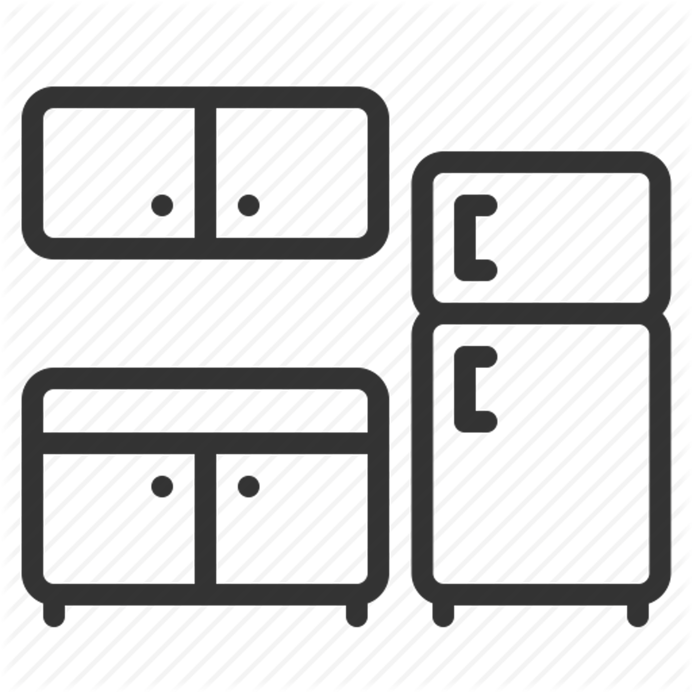 Kitchen Cabinets Icon Kitchenette 512 Cute Imagine - Cabinetry (1350x1350), Png Download