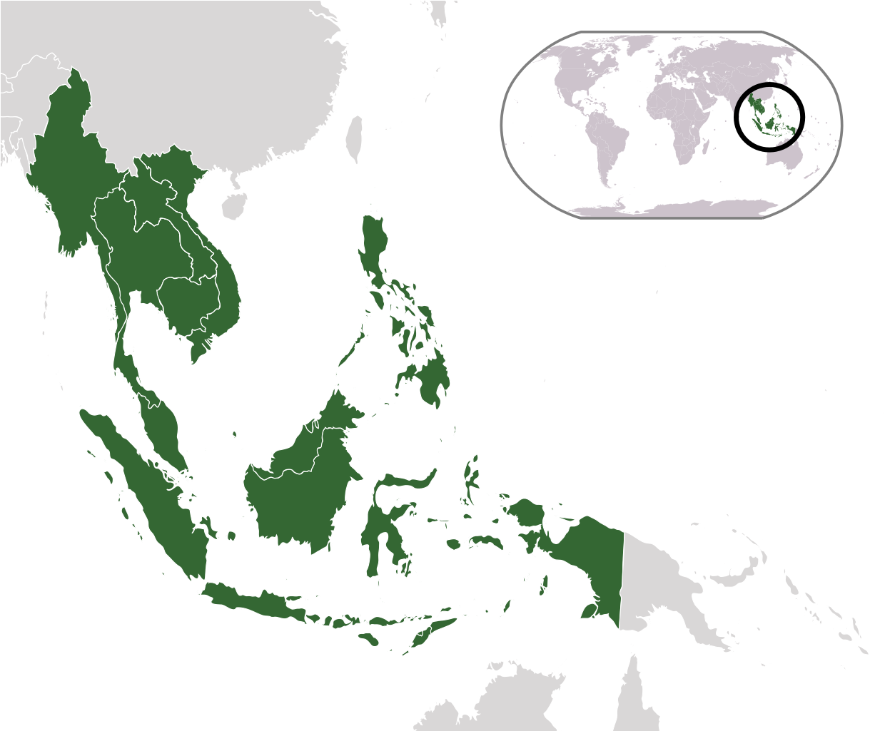 Blank Map Of Southeast Asia - European Colonisation Of Southeast Asia (1252x1024), Png Download