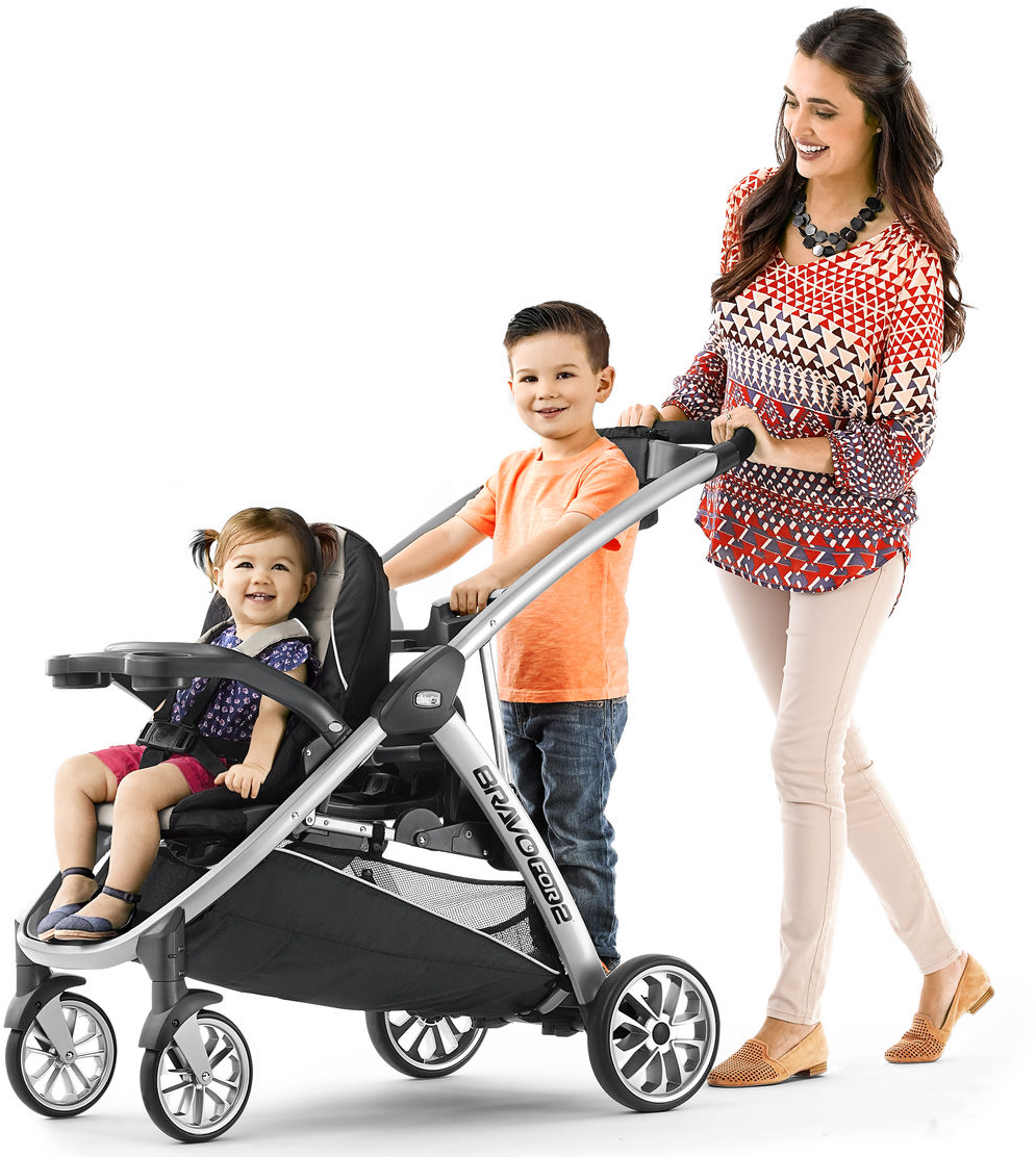 Chicco Bravofor2 Stroller - Coche Chicco Bravo For 2 (1133x1111), Png Download