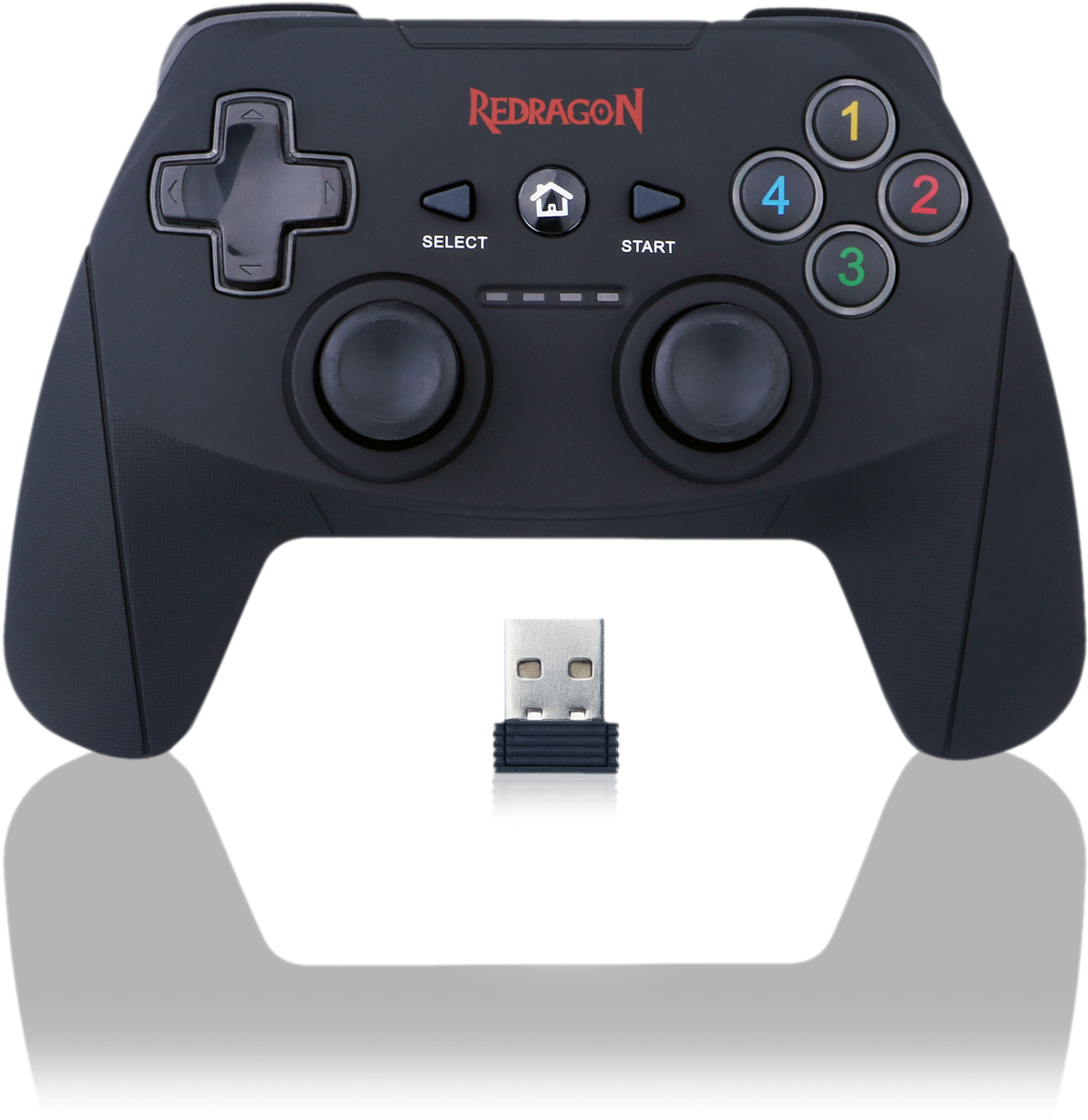 Wireless Game Pad Controller For Pc, Psp3, Ps3, Xbox - Redragon G808 Harrow Wireless Gamepad (1500x1500), Png Download