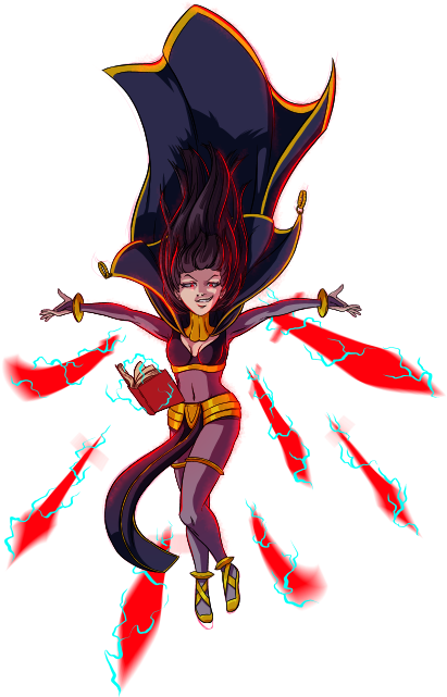 Tharja - Cartoon (486x666), Png Download