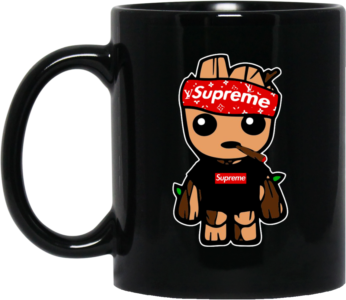 Baby Groot Lv Supreme Style - Baby Groot Lv Supreme Shirt (1155x1155), Png Download