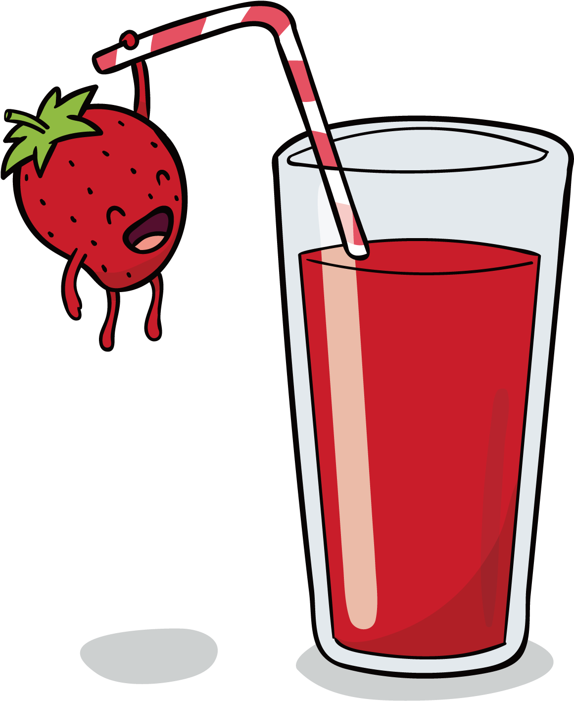 Orange Juice Smoothie Pomegranate Juice Strawberry - น้ำ ผล ไม้ วาด (1500x1500), Png Download