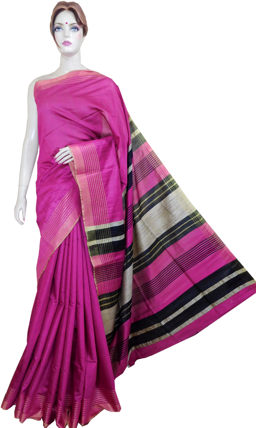 Traditional Handwoven Bhagalpuri Silk Saree - Sari (1200x1412), Png Download