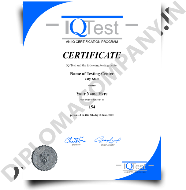 Iq Certificate Template Fake Mensa Iq Diplomacompany - Fake Mensa Certificate (650x650), Png Download