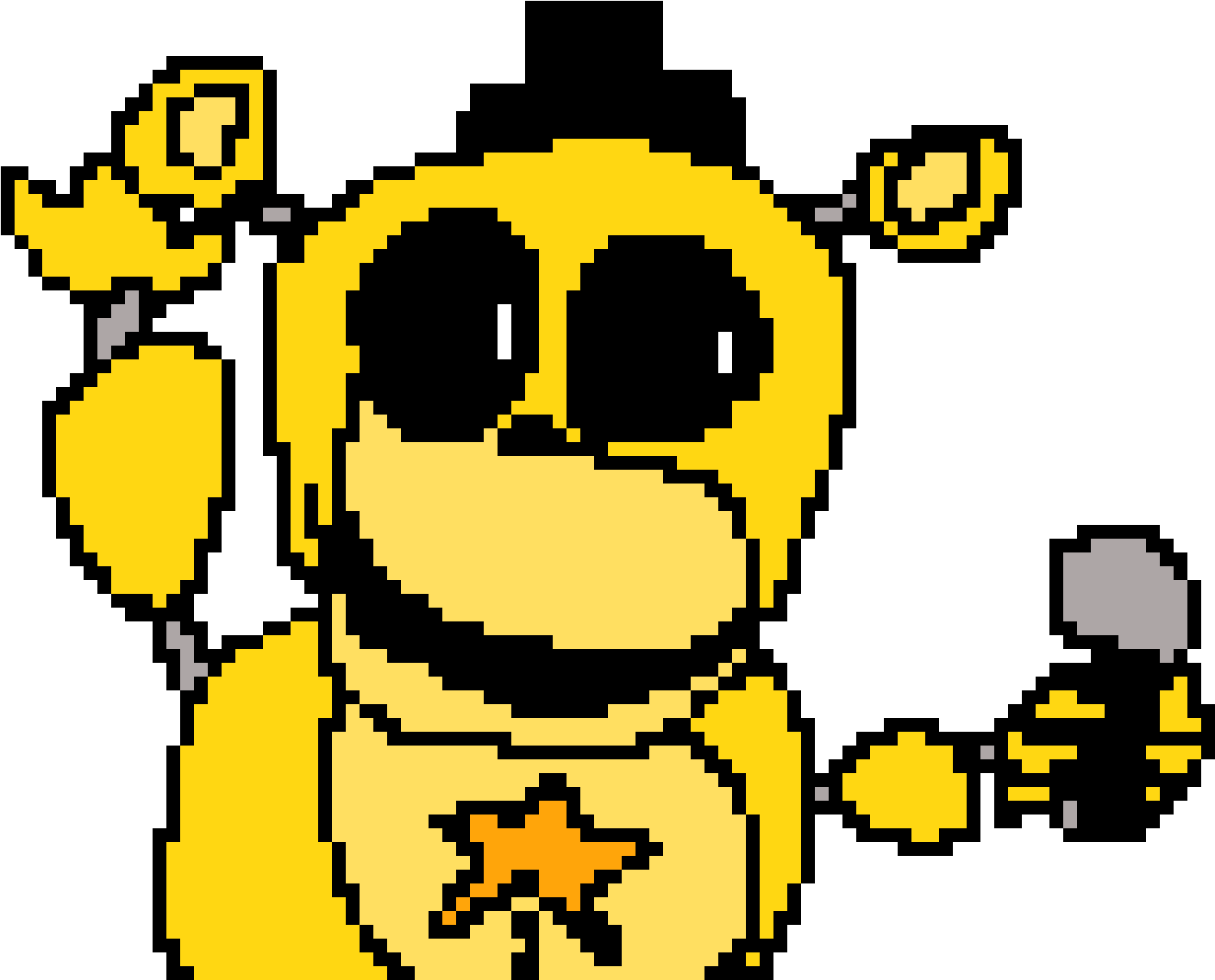 Rockstar Golden Freddy - Cartoon (1530x1326), Png Download