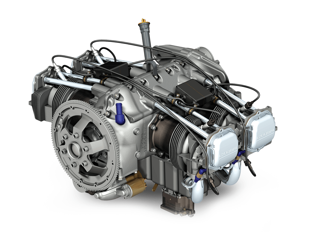 233 Series - Lycoming Io 360 A1d6 (1044x784), Png Download