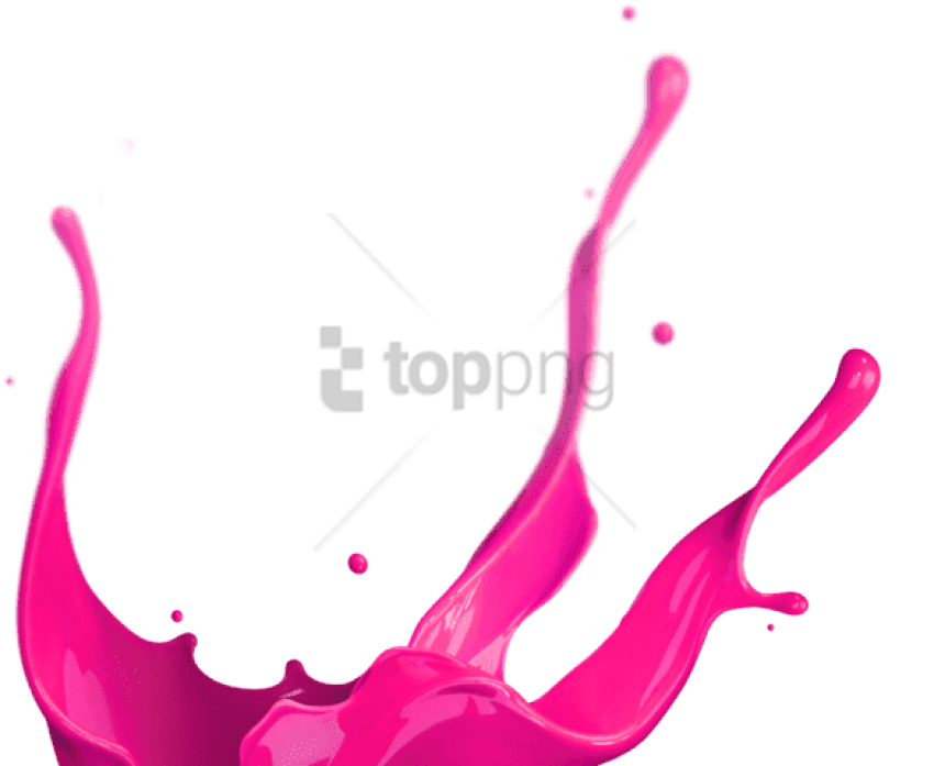 Free Png Purple Footer Paint Splatter Png Image With - Pink Paint Splash Png (850x697), Png Download