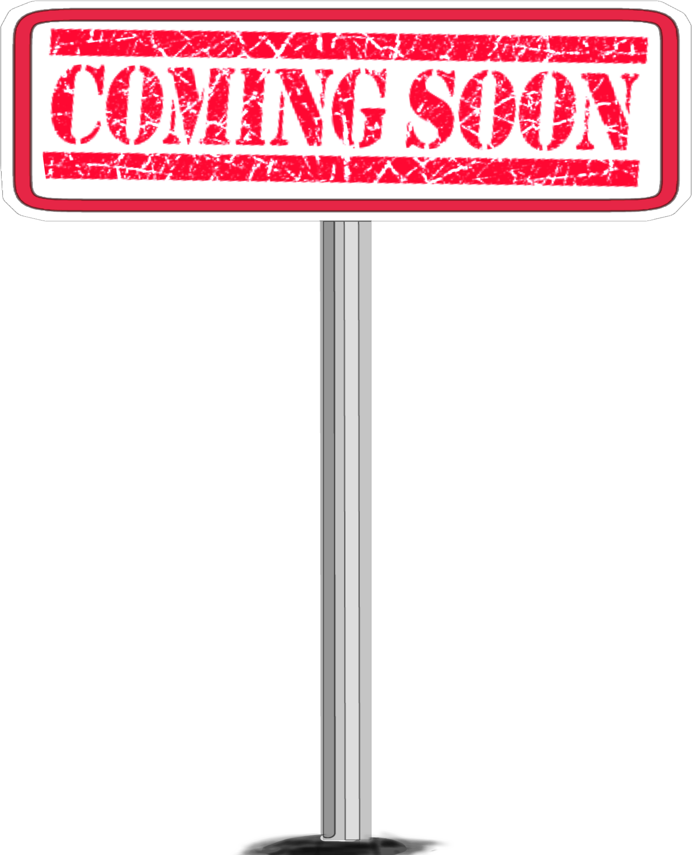 Sign Comingsoon Coming Soonpost Pole - Sign (2896x2896), Png Download
