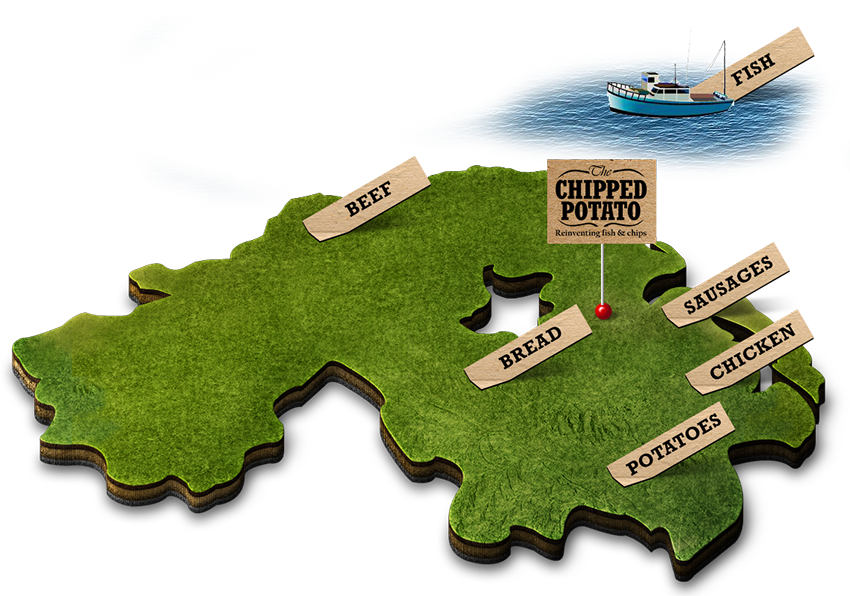 The Chipped Potato Source All Their Ingredients From - Artificial Turf (850x596), Png Download