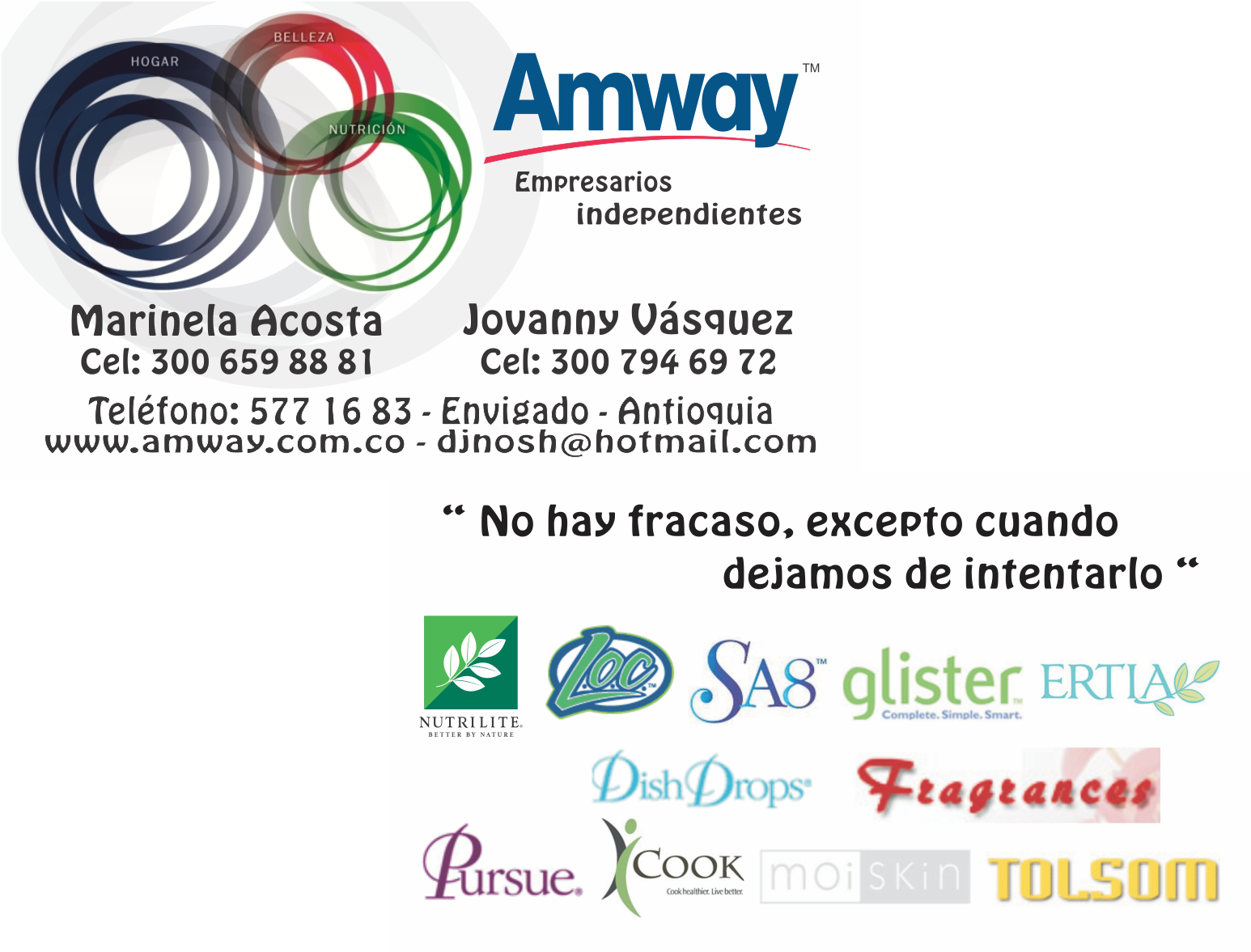 Tarjetas De Presentacion Nutrilite - Amway Logo (1546x1177), Png Download