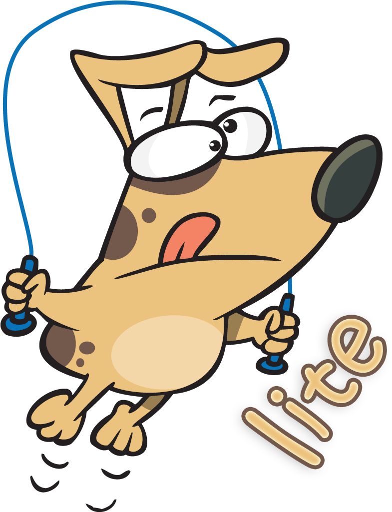 Dog Jumping Rope Clipart (785x1025), Png Download