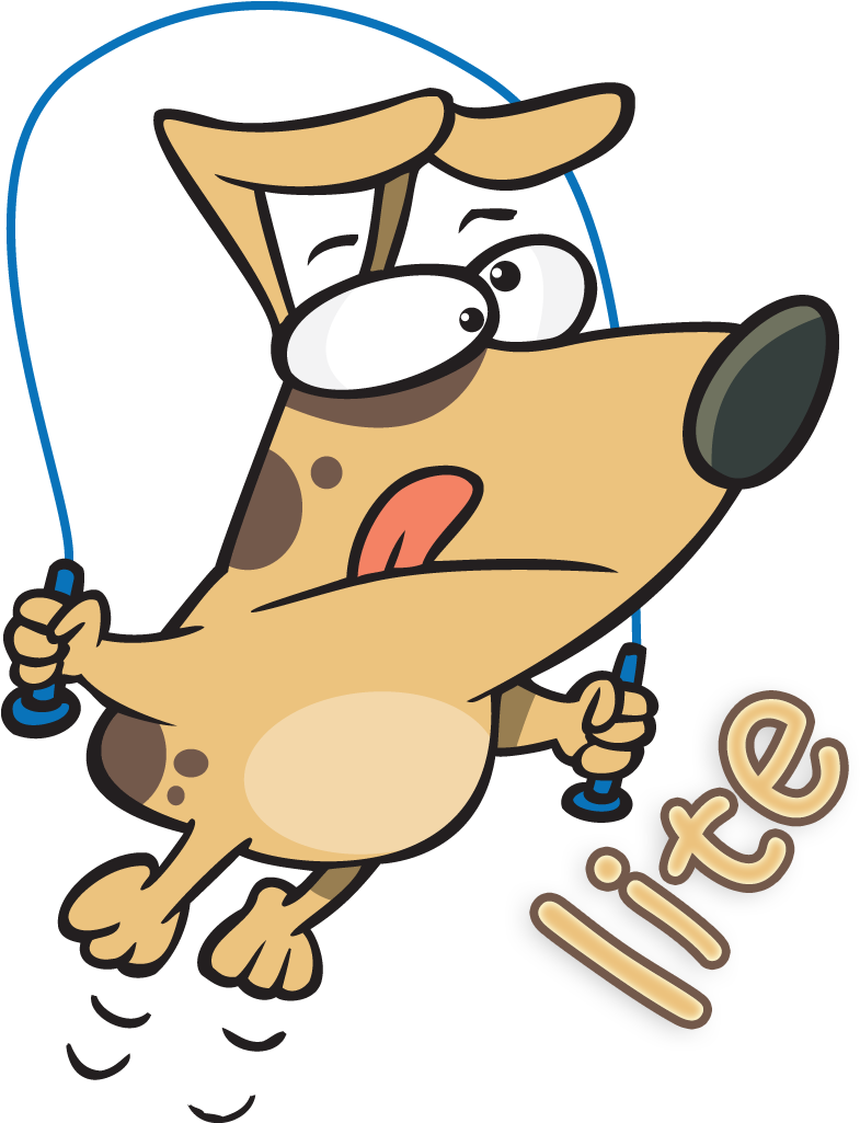Download Dog Jumping Rope Clipart PNG Image with No Background