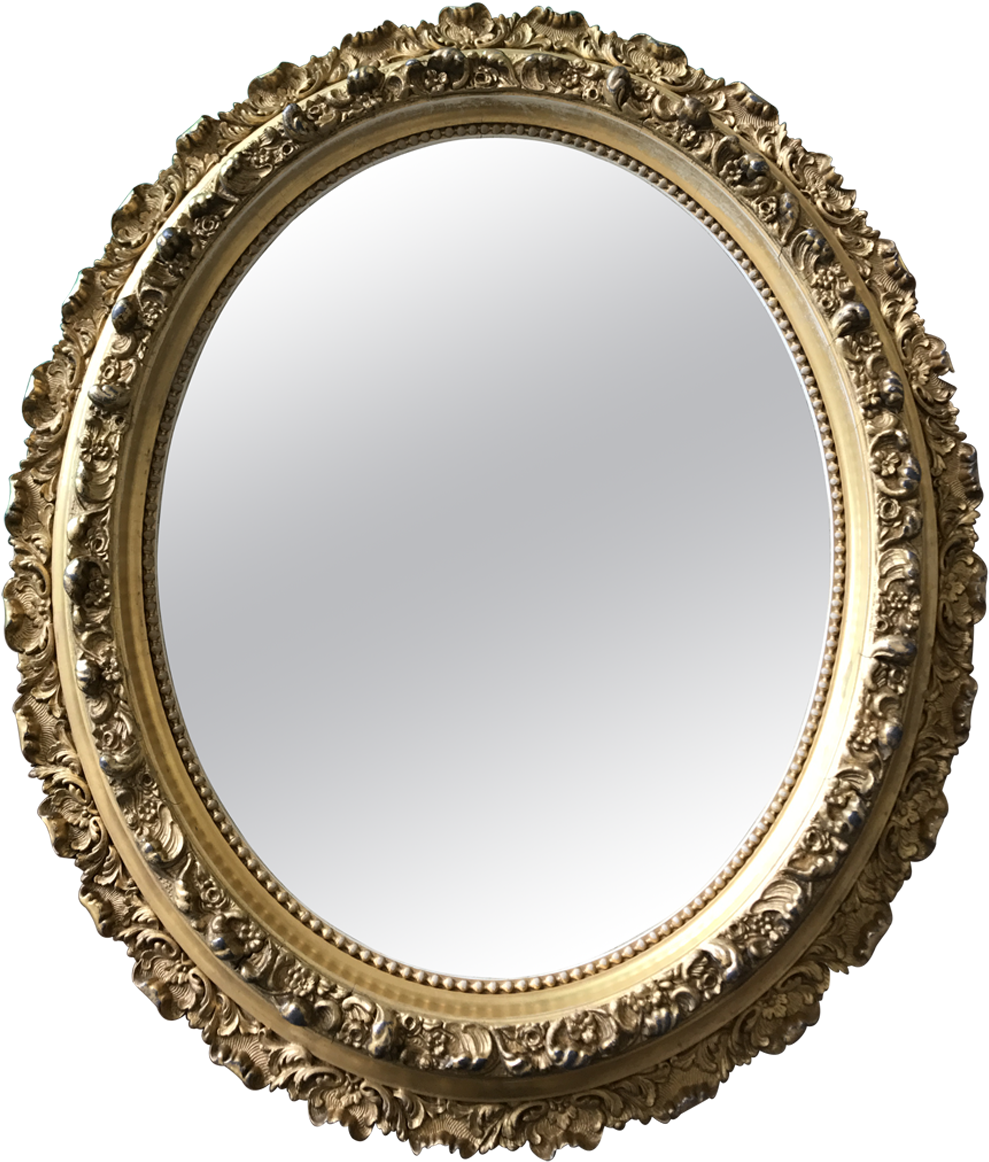 Viyet Designer Furniture - Oval Mirror Png (1200x1200), Png Download