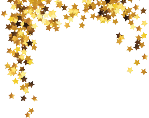 Snapchat Filters Clipart Overlay - Transparent Gold Stars Png (640x480), Png Download