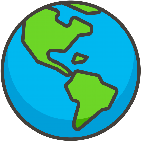 Globe Showing Americas - Earth (866x650), Png Download