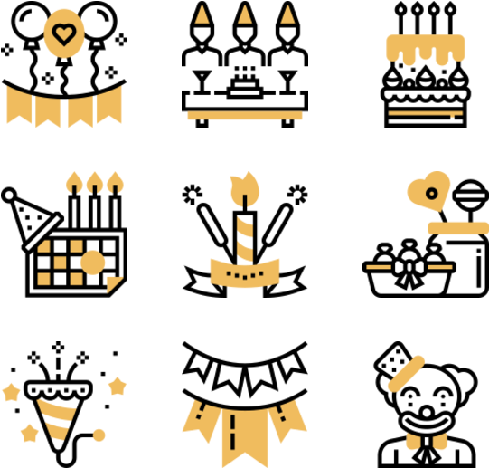 Birthday Party - Minerals Icons (600x564), Png Download