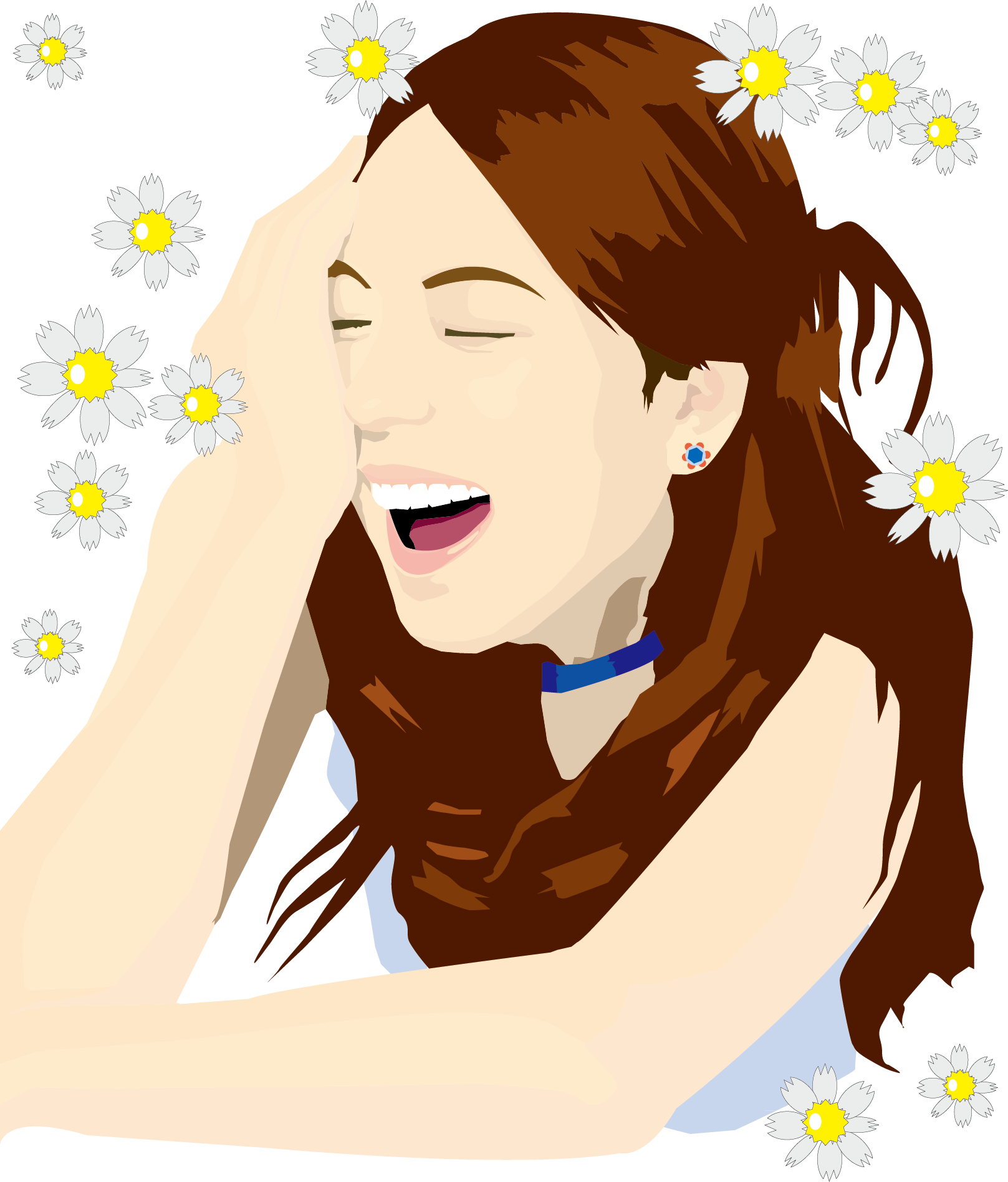 Transparent Face Smile Clip Art Beauty Transprent Png - Hormones (1617x1896), Png Download
