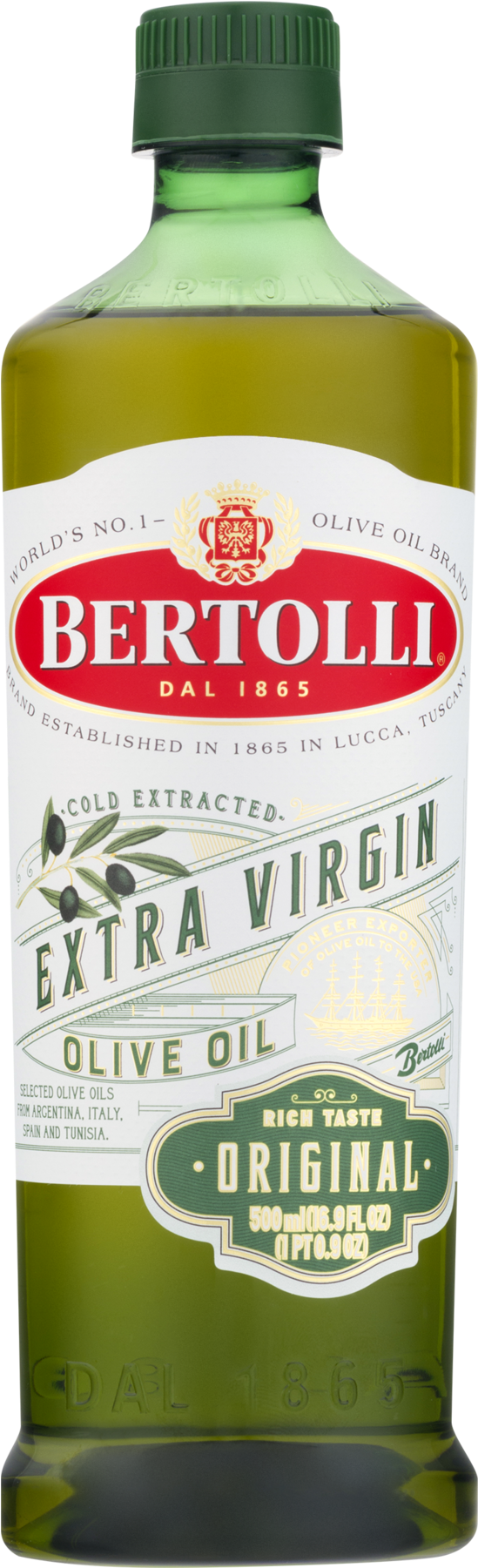 Bertolli Extra-virgin Olive Oil, Original, - Bertolli Olive Oil (1800x1800), Png Download