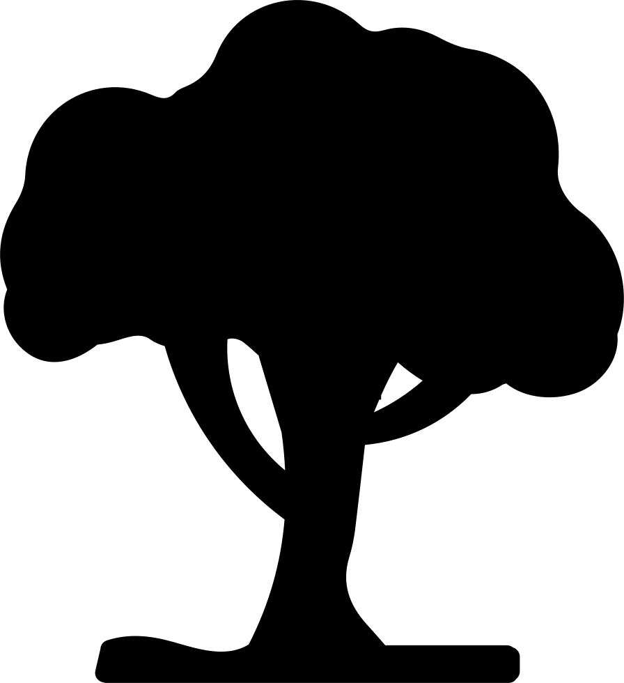 Tree Black Silhouette Shape Comments - Icono Arbol Negro Png (896x980), Png Download