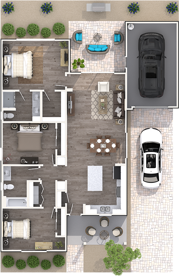 3 ‹ › - Floor Plan (1200x900), Png Download