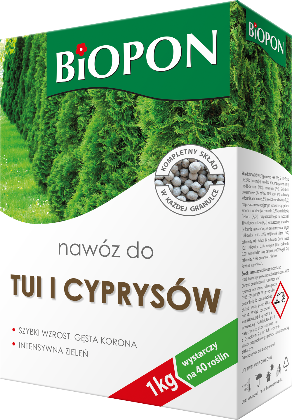 Biopon Arborvitae And Cypress Trees Fertilizer - Biopon Concime Biopon 1042 (1000x1437), Png Download