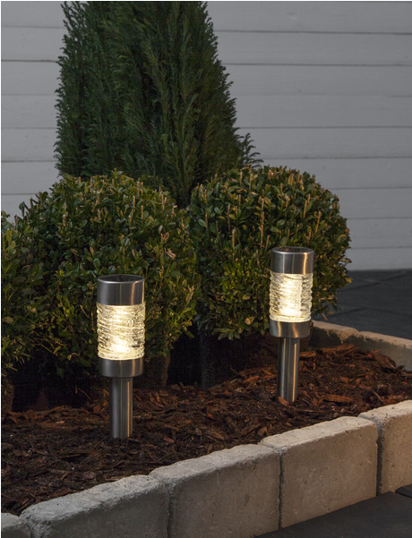 Solar Bollard 2 Pack Capri - White Pine (600x600), Png Download