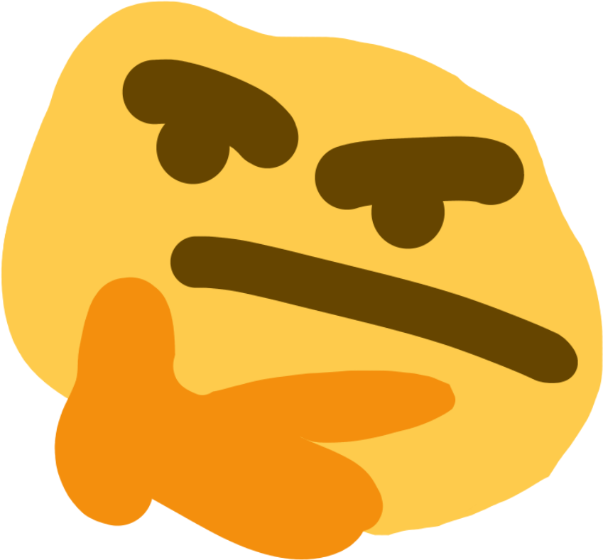Thonk But Its Another Similar And Shitty Version Meme (1000x1000), Png Download
