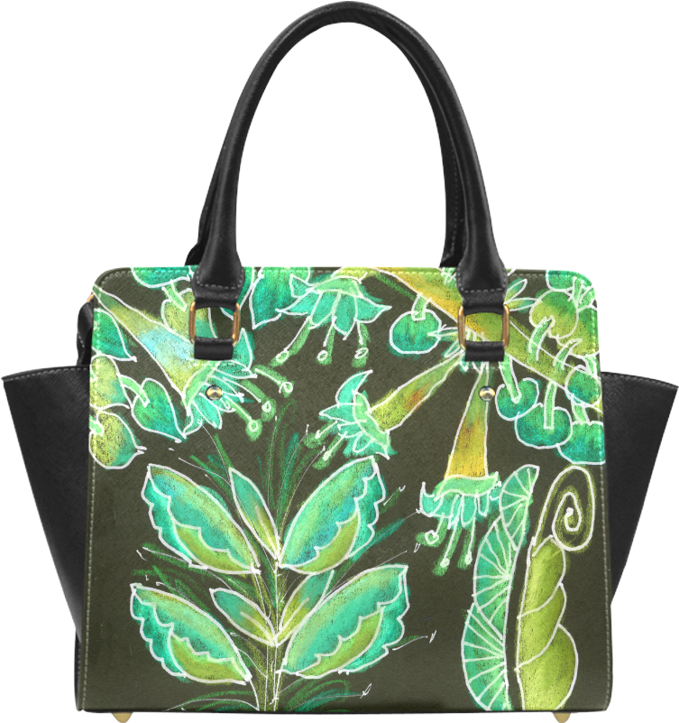 Irish Garden, Lime Green Flowers Dance In Joy Boston - Handbag (1000x1000), Png Download