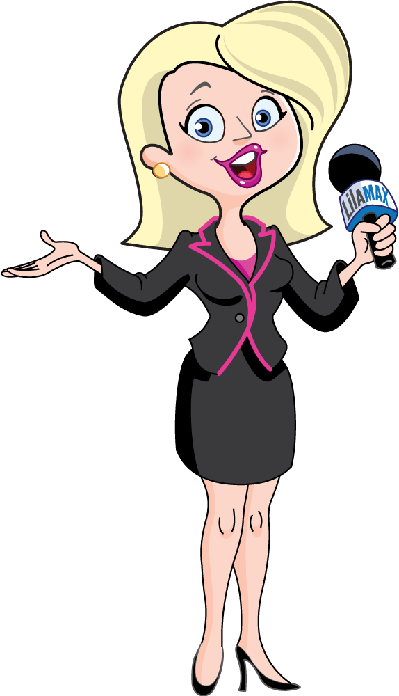 He Was Once Homeless, Now He Counsels Others To Get - Imagen De Una Reportera Animada (574x1000), Png Download