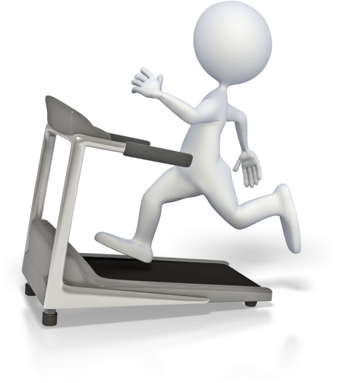 Jpg Freeuse Library Cliparts For Free Download And - Stick Figure Running On Treadmill (724x800), Png Download
