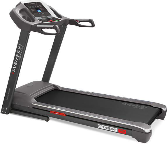Treadmills Svensson Body Labs Ortholine Series Belong - Black And Green Treadmill (637x527), Png Download